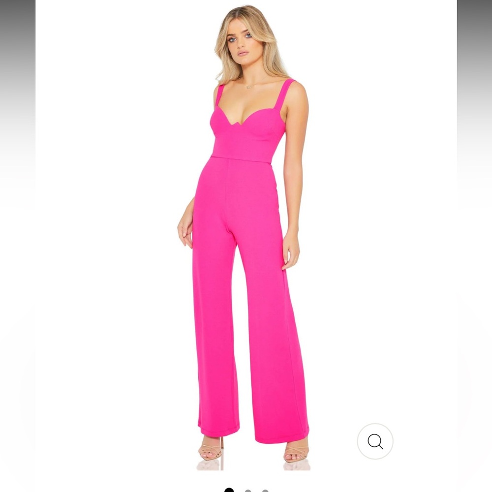 NOOKIE ROMANCE JUMPSUIT - NEON PINK